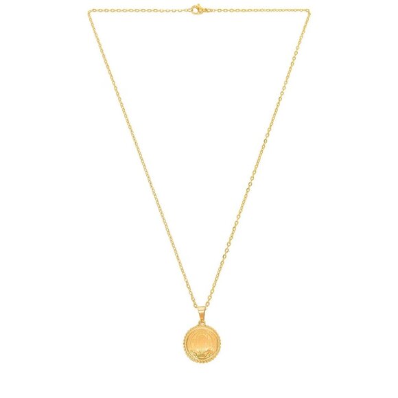 Ellie Vail Arlo St. Benedict Necklace in Gold Womens Holy Chain Pendant - Picture 1 of 7